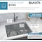 Ruvati 23" Undermount Kitchen Sink 16 Gauge SS Single Bowl RVM5908 - alternate 2